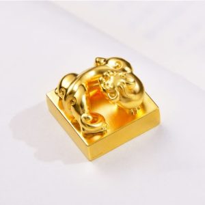 首頁產品 香港古法黃金擺件足金999螭龍印章吊墜定製定刻姓名 200克