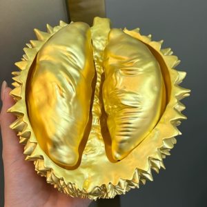 首頁產品 大榴蓮擺件足金999榴蓮水果250g純金硬金空心擺件收藏送禮